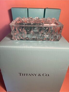 Tiffany & Co. Clear Crystal Trinket Box 💎💎💎💎💎💎💎
